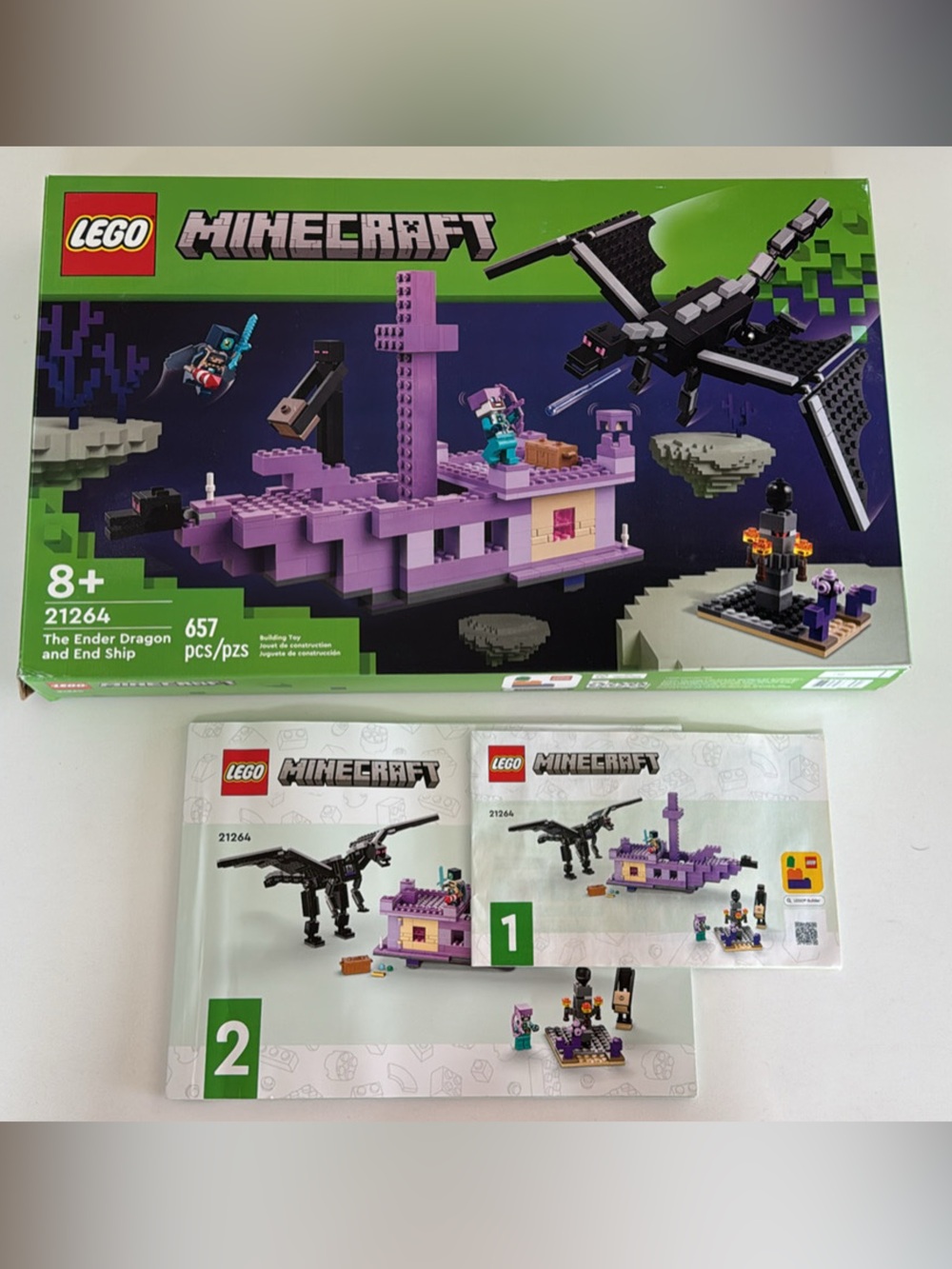LEGO | Minecraft 21264 | The Ender Dragon and End Ship | 100% Complete